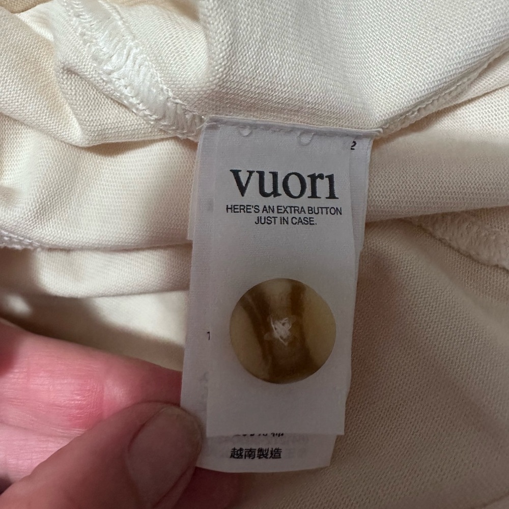 Vuori Mackenzie Jacket in Natural Classic Cream Knit Jacket M - Picture 10 of 12